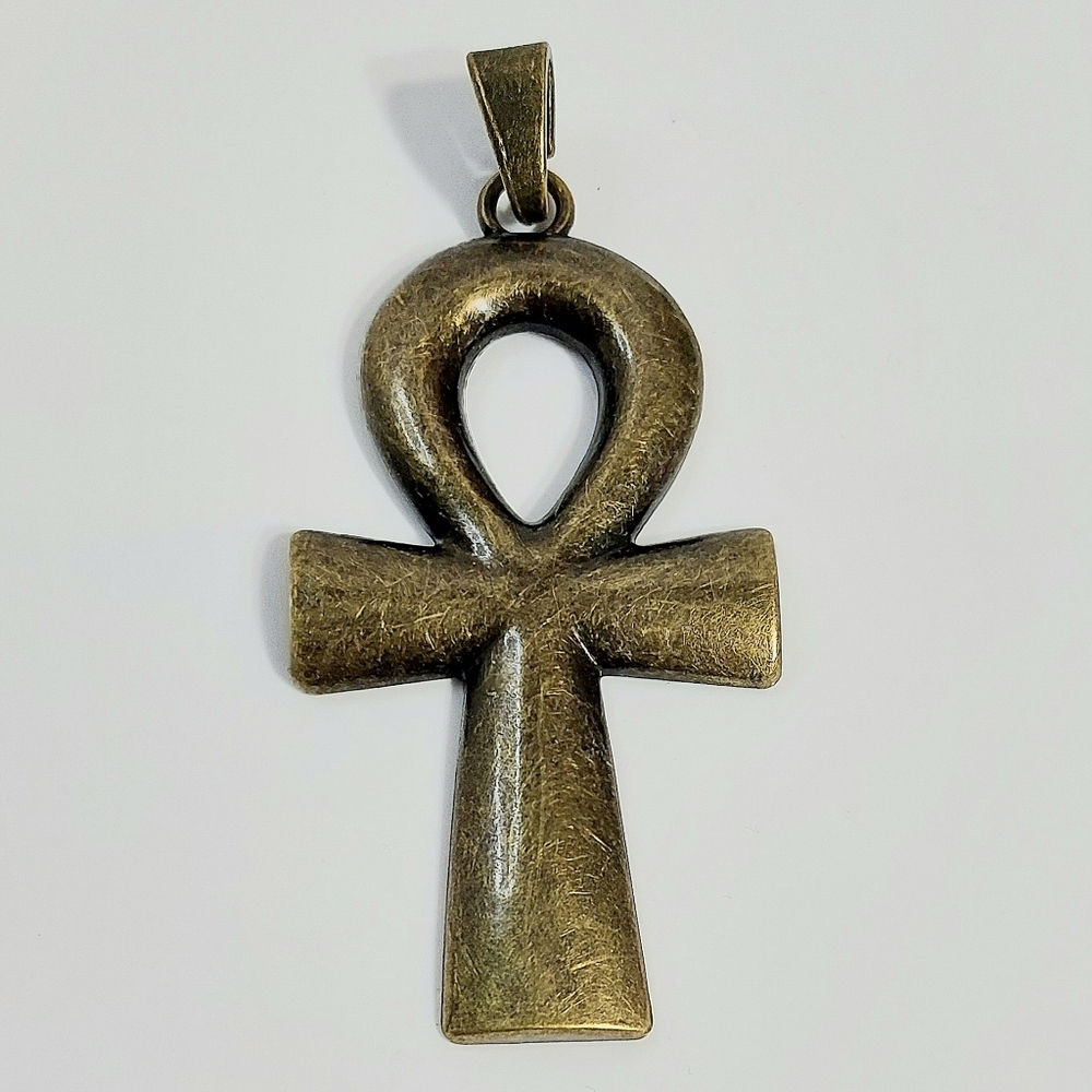 Bronze Ankh Egypt Key Of Life Necklace Pendant - Jewelry Mens Womens